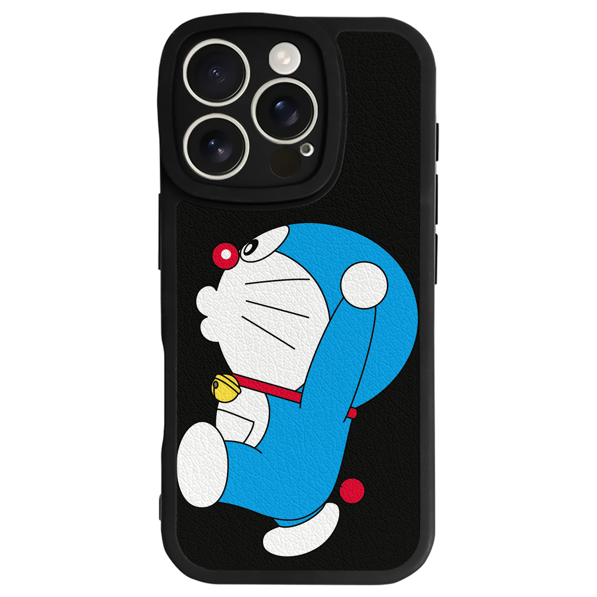 （画像用） ドラえもん Doraemon 【iPhone 16シリーズ対応】シリコンスマホケース（レザー調） 材質：シリコン